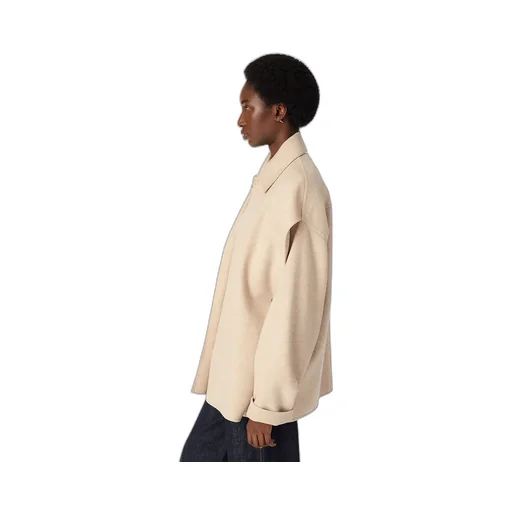 Double Wool And Cashmere Short Coat