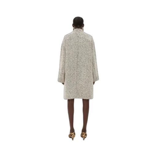 Bi-Color Wool Boucle Coat