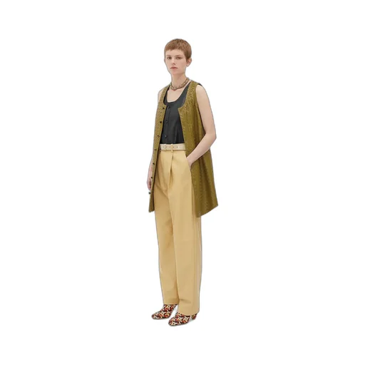 Leather Wide Leg Trousers