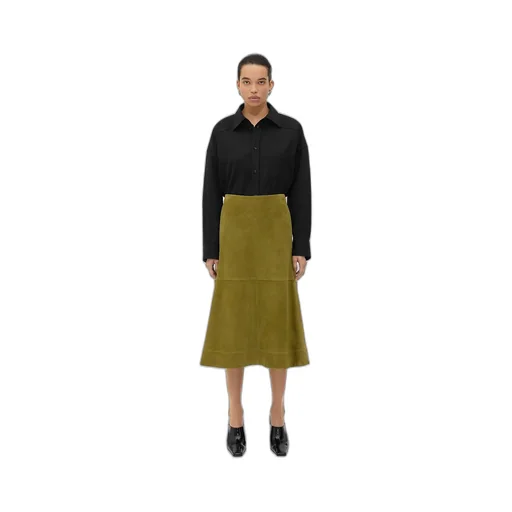 Suede Leather Skirt
