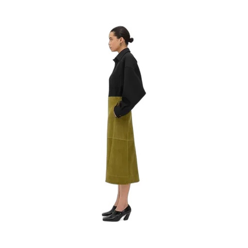 Suede Leather Skirt