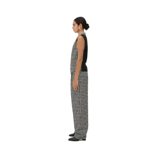 Boucle Gingham Wool Gilet