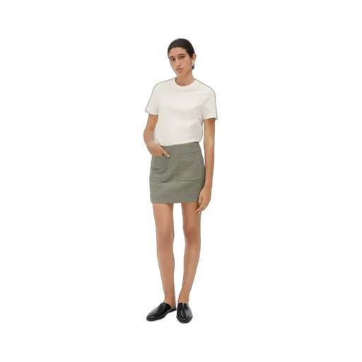 Melange Cotton Skirt