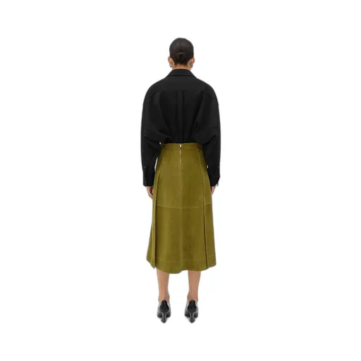 Suede Leather Skirt