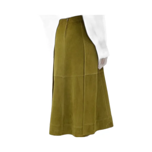 Suede Leather Skirt