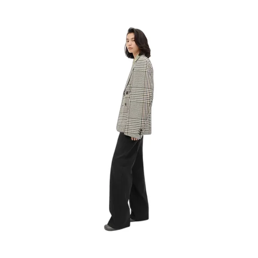 Structured Check Cotton Jacket