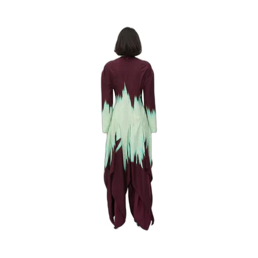 Viscose Degrade Petal Print Dress