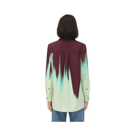 Viscose Degrade Petal Print Shirt