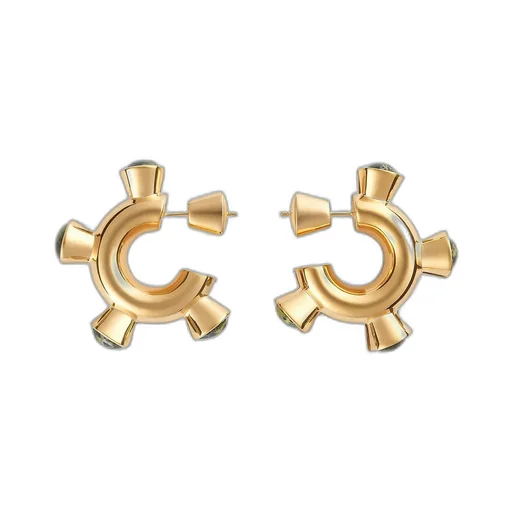 Ellipse Ceramic Earrings