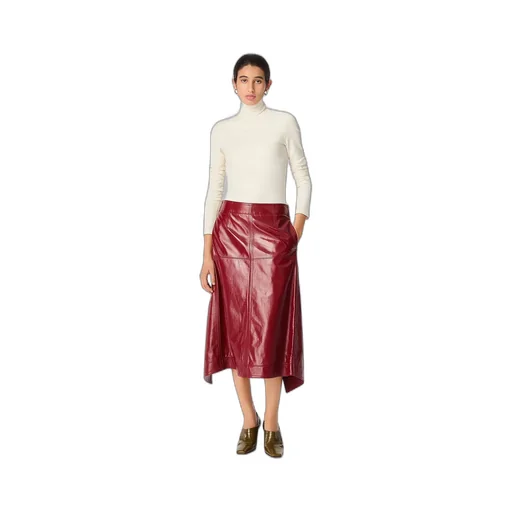 Shiny Leather Skirt