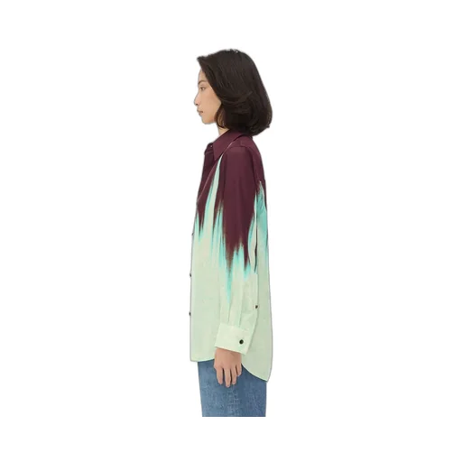 Viscose Degrade Petal Print Shirt