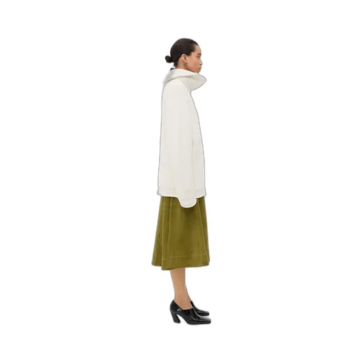 Compact Cotton High Neck Jumper