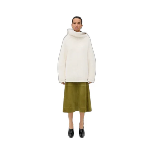 Compact Cotton High Neck Jumper