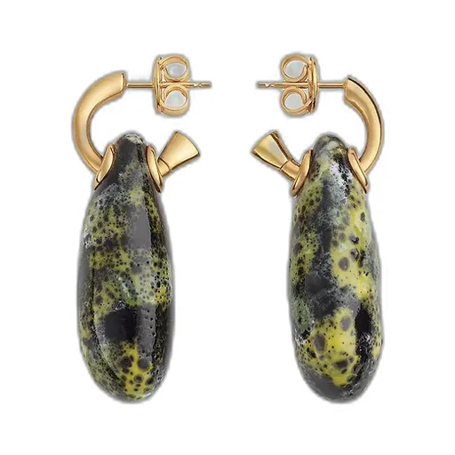 Ellipse Small Ceramic Earrings