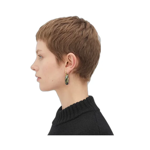 Ellipse Small Ceramic Earrings