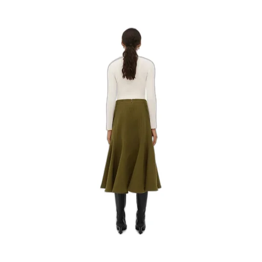 Wool Crepe Skirt