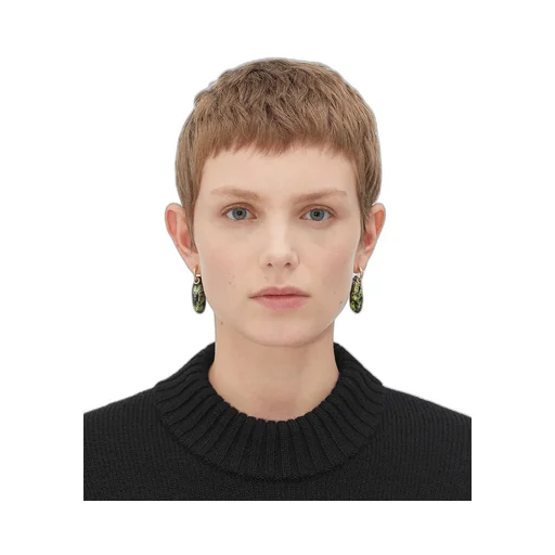 Ellipse Small Ceramic Earrings