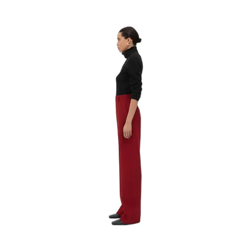 Wool Twill Rounded Leg Trousers