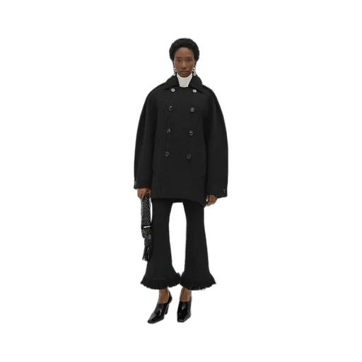 Light Cotton Tweed Fringed Trousers