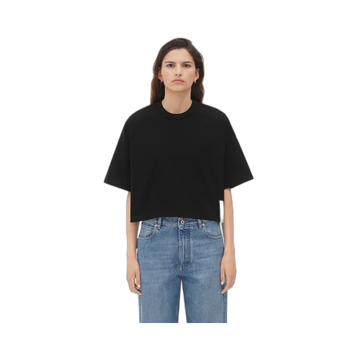 Pima Cotton Jersey Crop T-Shirt