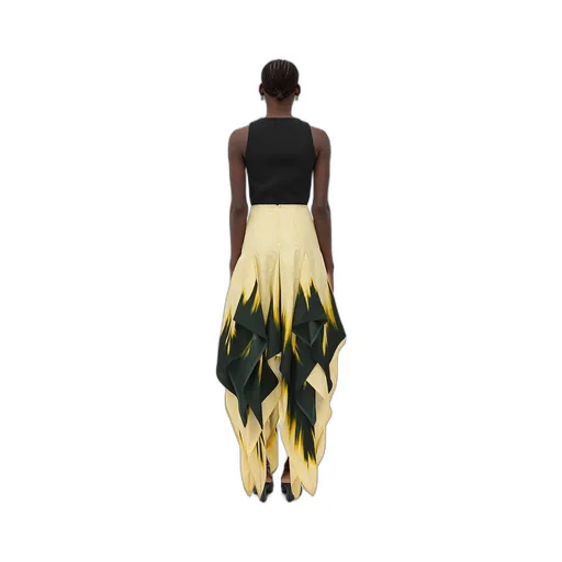 Viscose Degrade Petal Print Skirt