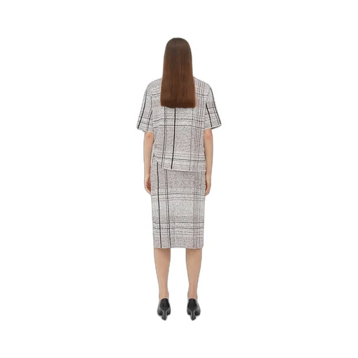 Notebook Cotton Viscose Jacquard Skirt