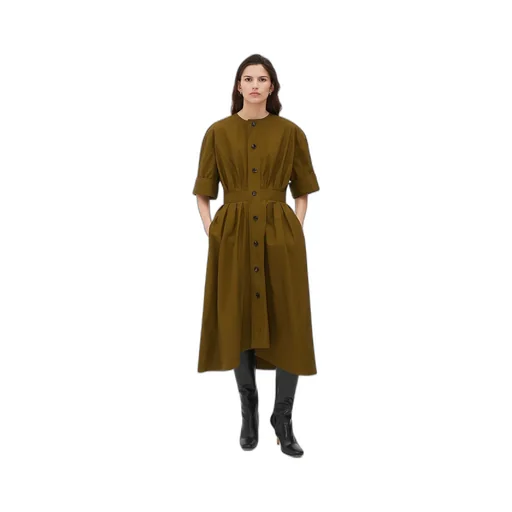 Cotton Canvas Dress