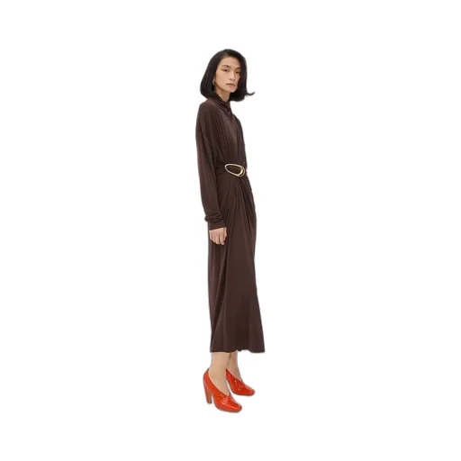 Crepe Viscose Jersey Dress