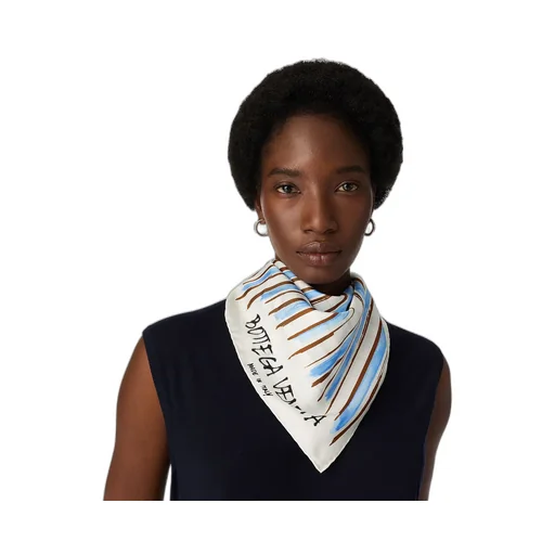 Printed Silk Stripe Foulard