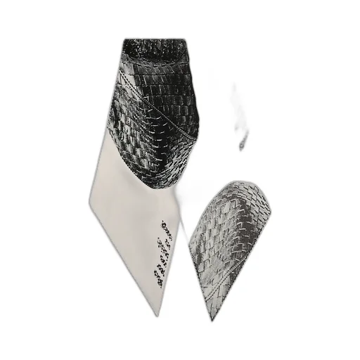 Plissé Printed Foulard