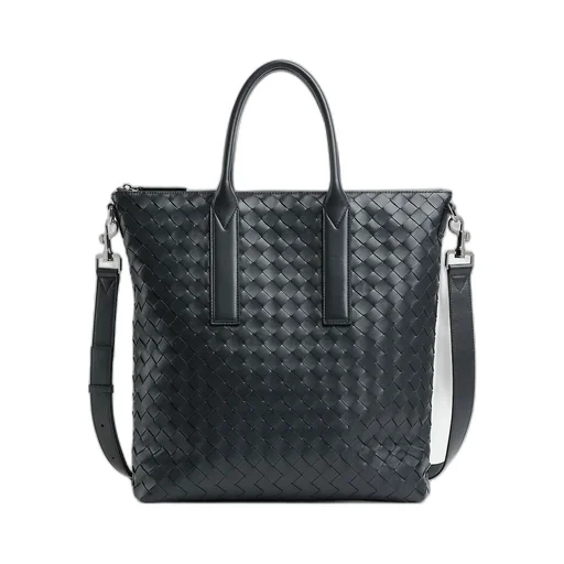 Intrecciato Zipped North-South Tote