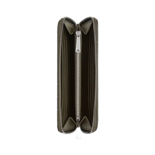 Intrecciato Stamp Zip Around Wallet
