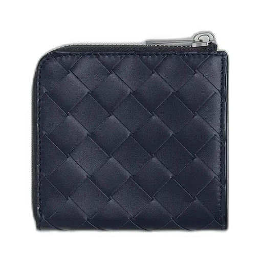 Intrecciato Square Zip Around Wallet