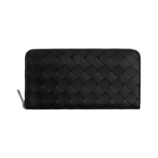 Intrecciato Zip Around Wallet