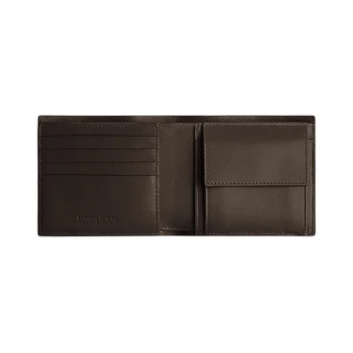 Intrecciato Bi-Fold Wallet With Coin Purse