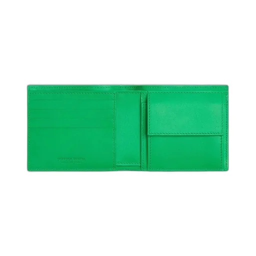 Intrecciato Bi-Fold Wallet With Coin Purse