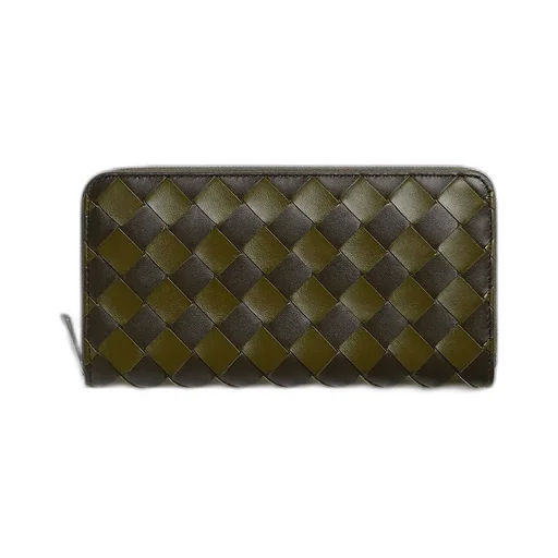 Intrecciato Zip Around Wallet