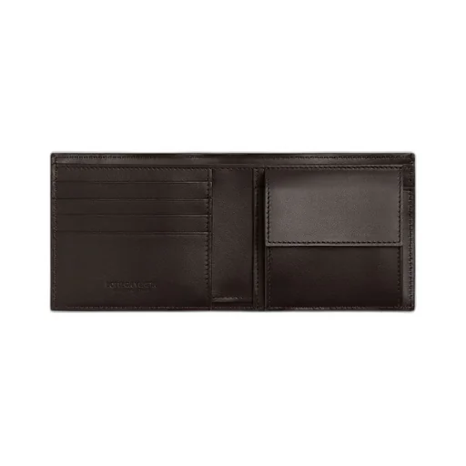 Intrecciato Bi-Fold Wallet With Coin Purse