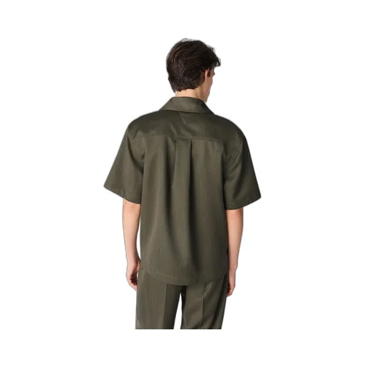 Wool Subtle Chevron Shirt