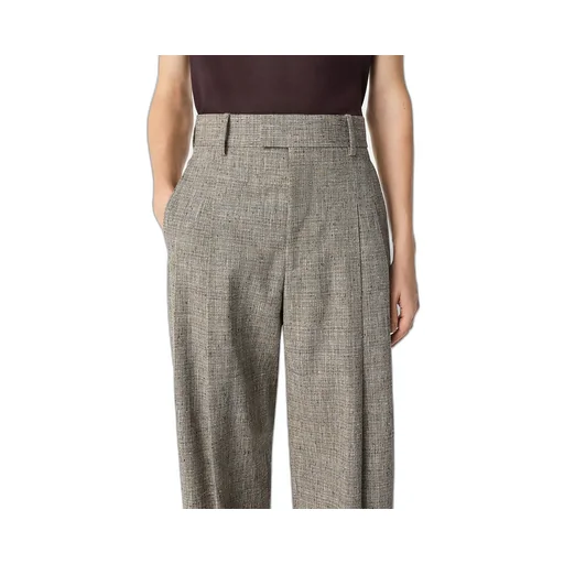 Fleck Viscose Straight Trousers