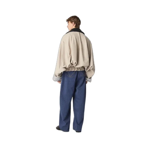Chino Printed Leather Blouson