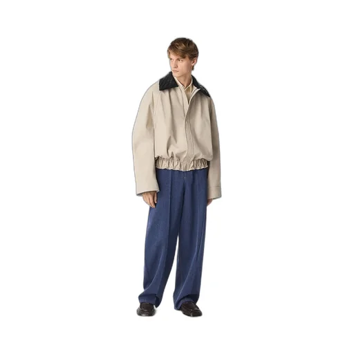Chino Printed Leather Blouson