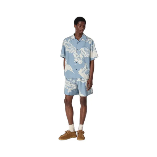 Italian Postcard Silk Shorts