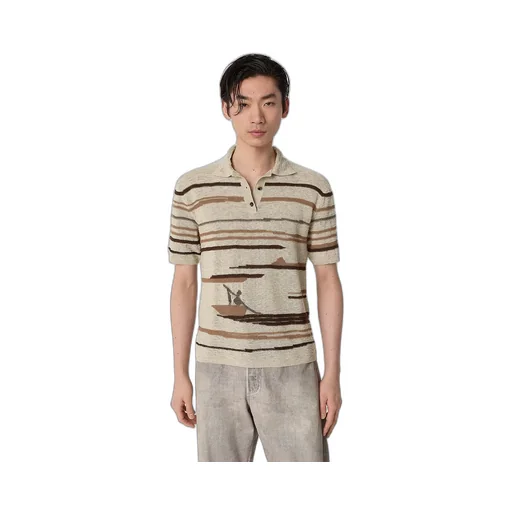 Linen And Cotton Polo