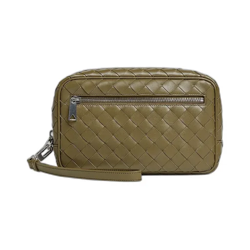 Intrecciato Small Pouch With Wristlet
