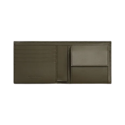 Intrecciato Bi-Fold Wallet With Coin Purse