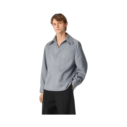 Wool Subtle Chevron Shirt