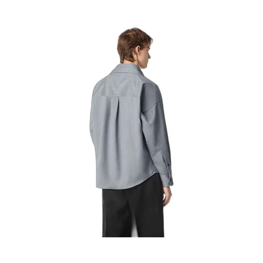 Wool Subtle Chevron Shirt