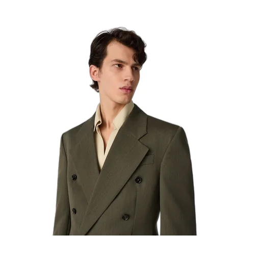 Wool Subtle Chevron Jacket