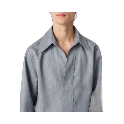 Wool Subtle Chevron Shirt